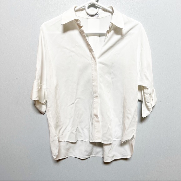 Lattelier White Classic Short Sleeve Shirt - Picture 4 of 6